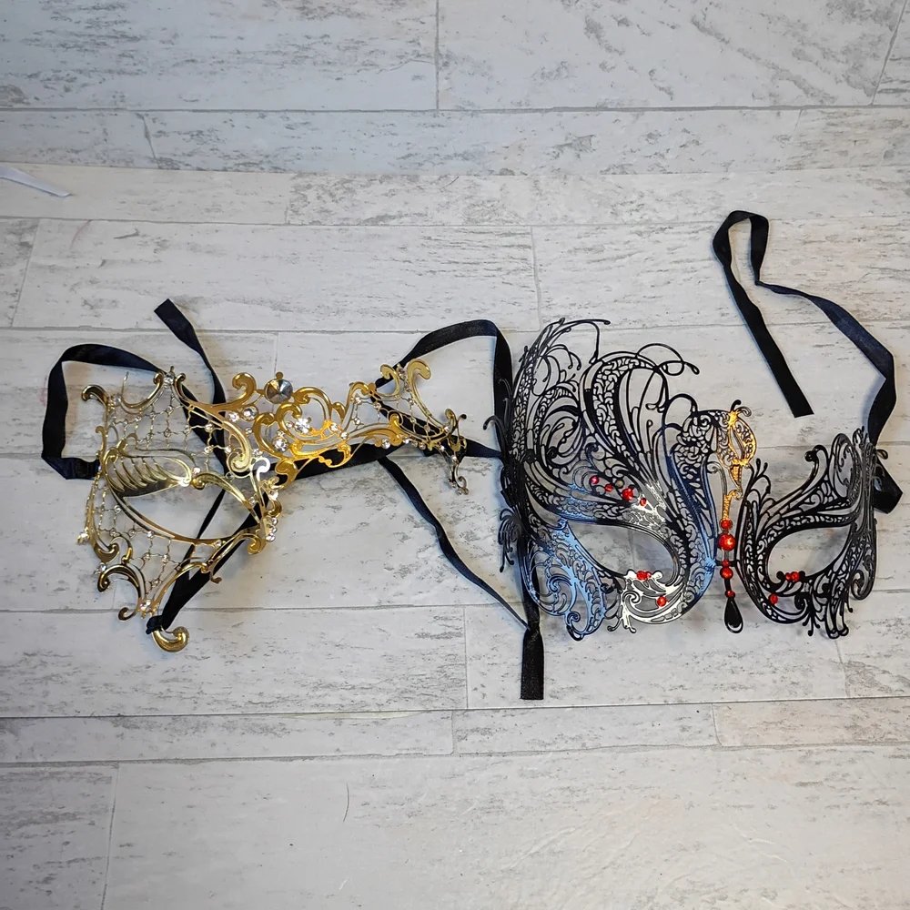 Lot of 9 Masquerade unbranded sexy face masks cosplay Party Halloween costume